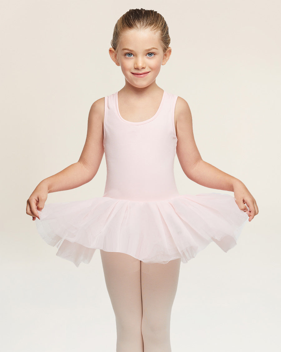 tutu dress for toddler girls ballet pink front view