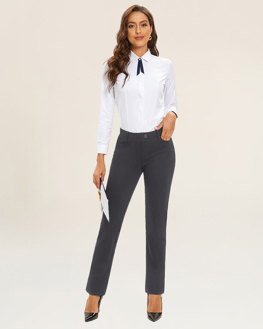 Charcoal Dress Pants full view