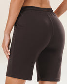 Coffee Cotton Lounge Shorts 10”