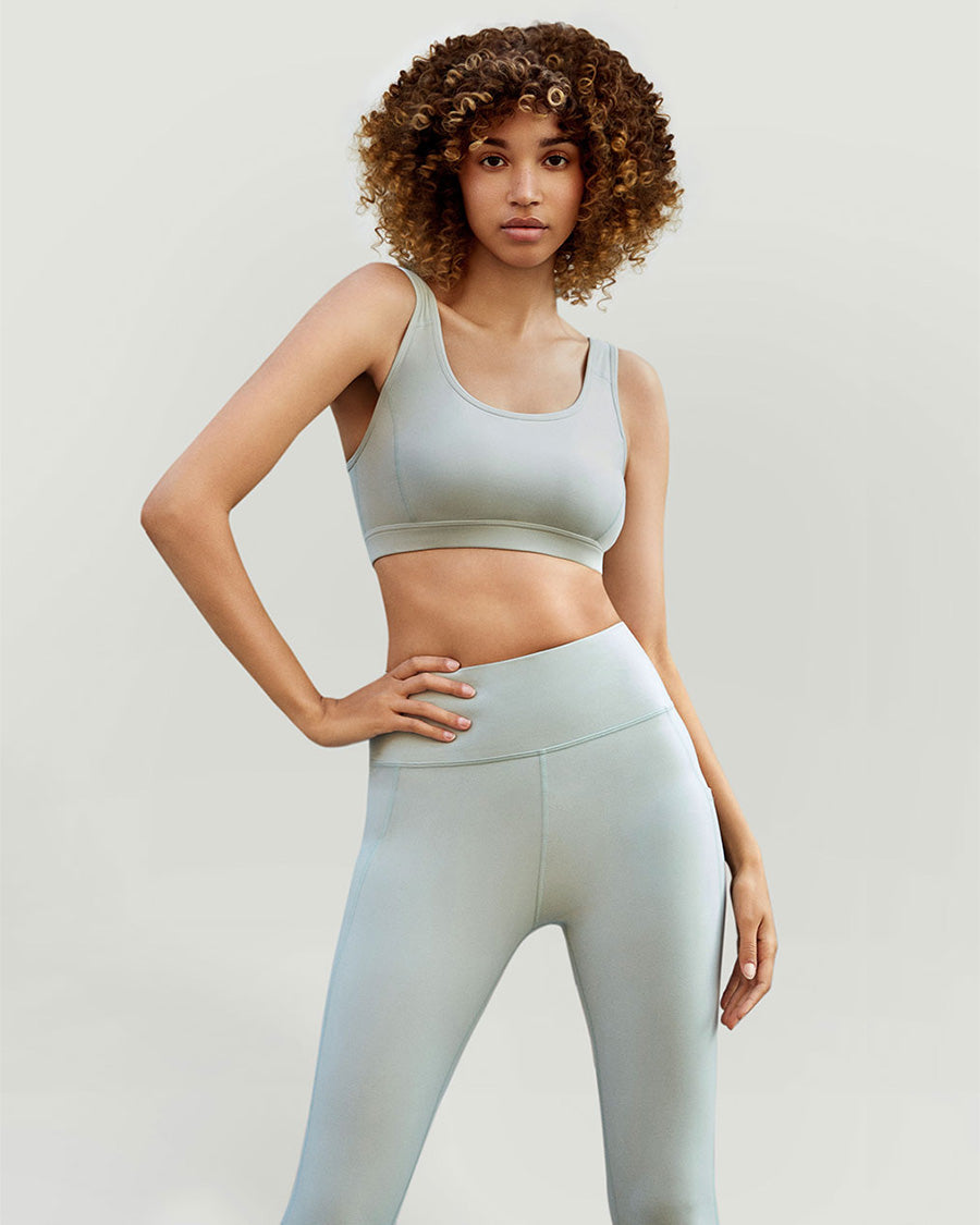 Mint Green SoftLuxe Elegance Sports Bra