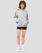 Light Grey Long-Sleeve Oversized Hoodie