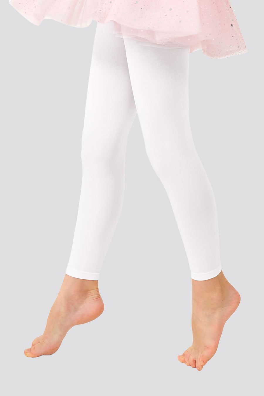 Toddler Girl s Ultra Soft Footless Ballet Tights White XL