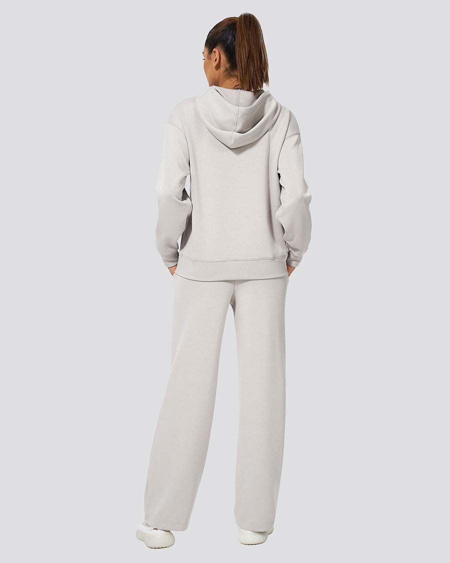 Light Grey womens loungewear back view 