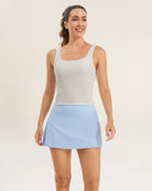 Chalk Square Neck Longline Tank Top