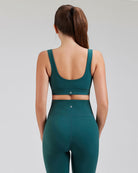 Forest Green SoftLuxe Elegance Sports Bra
