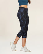 Cloud Dye Blue Performance High Rise Capri Leggings