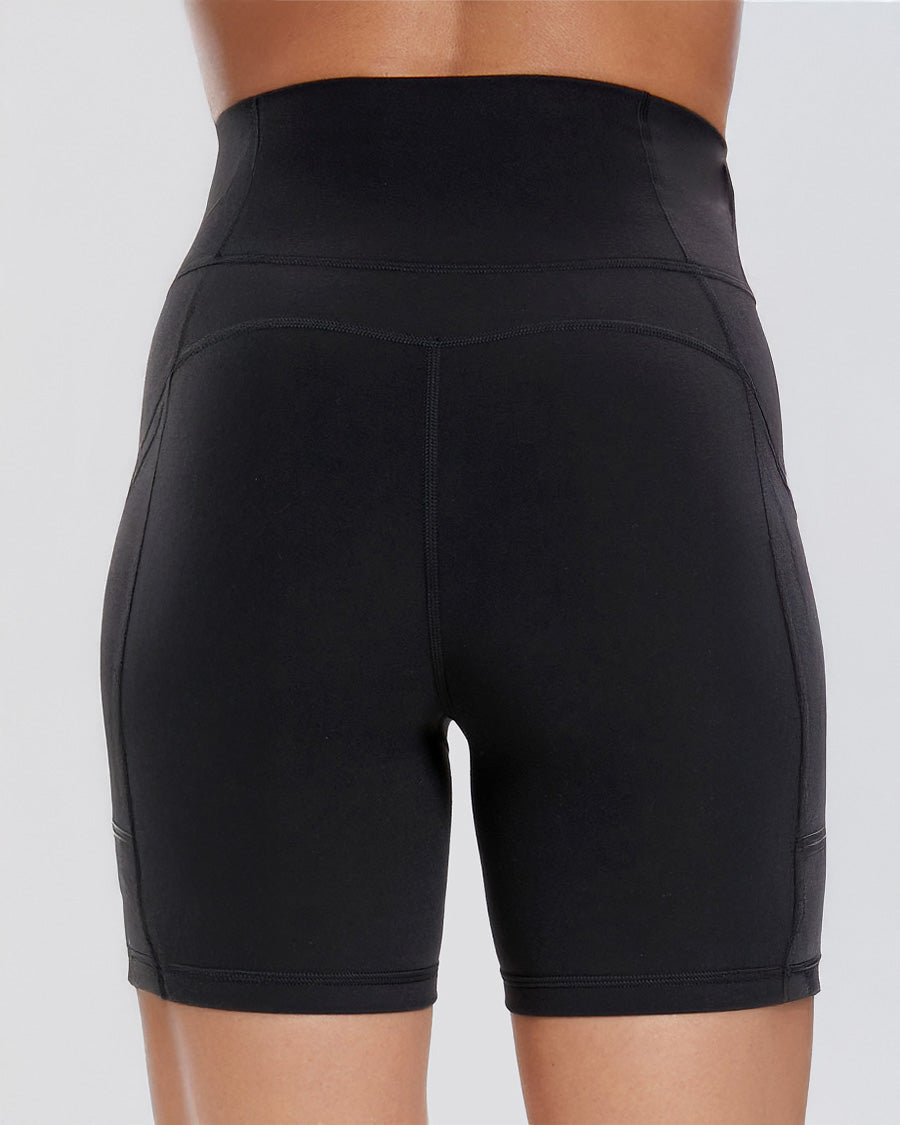 high waist yoga shorts blend comfort