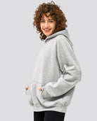 Light Grey Long-Sleeve Oversized Hoodie