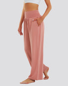 Dusty Pink Wide Leg Casual Pants