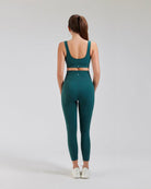 Forest Green Women Yoga Pants - View 2