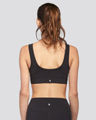 Black SoftLuxe Elegance Sports Bra