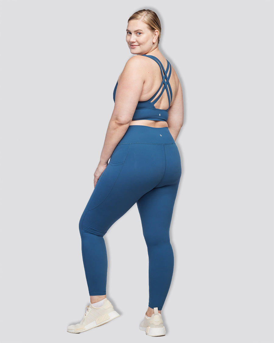 Women Workout Leggings Oceanic side view