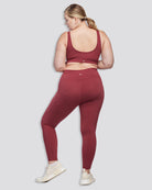 Burgundy SoftLuxe Elegance Sports Bra