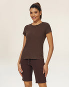 Cocoa Soft Cotton Slub T-Shirt