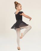 Side view black ballet leotard 