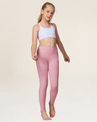 Pink Girls Athletic Leggings - View 2