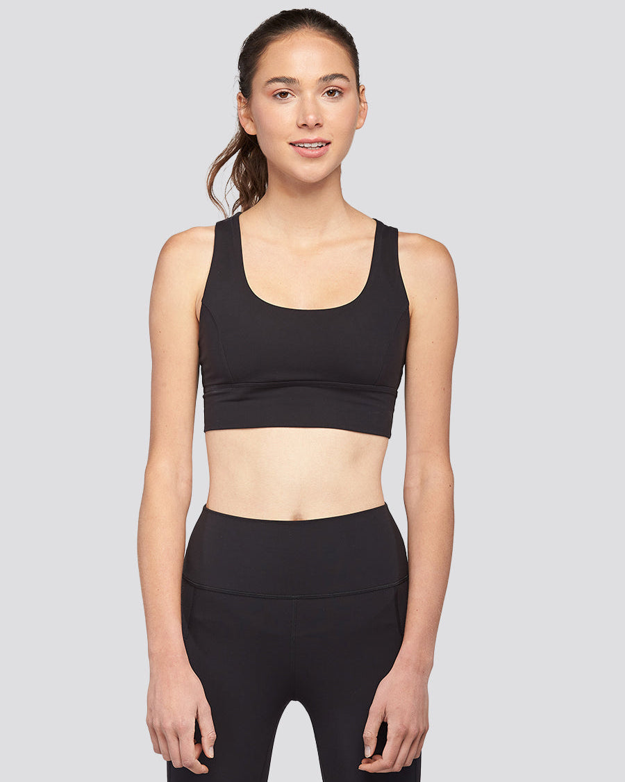 Black SoftLuxe Double Criss Cross Bra