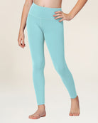 Arctic Blue Girls Soft Yoga Leggings