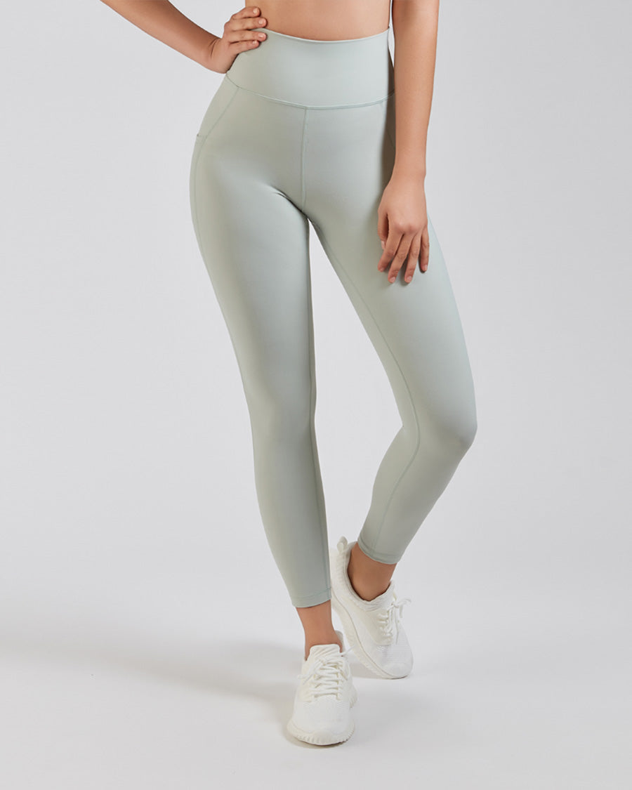 Mint Green Women Yoga Pants - View 3