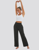 Black Wide Leg Casual Pants