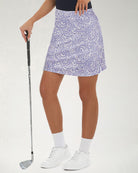 Porcelain Paisley High-Waisted Skirt with Pockets