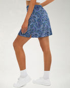 Ornate Paisley High-Waisted Skirt with Pockets