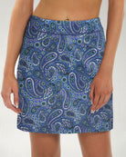 Ornate Paisley High-Waisted Skirt with Pockets