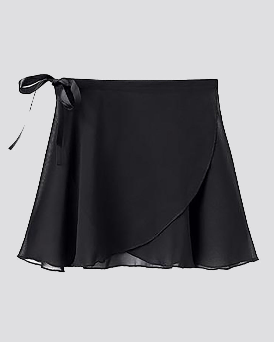 ballet chiffon skirt black