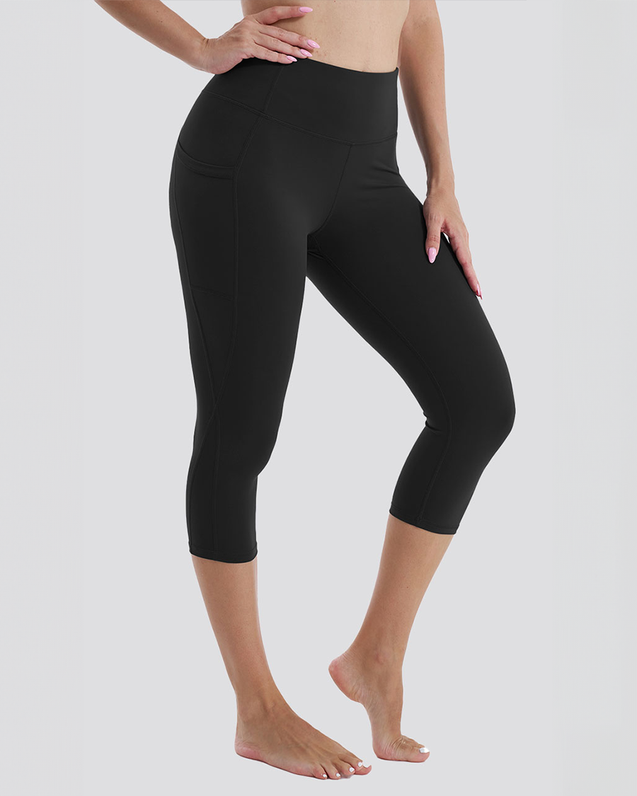 black capri leggings
