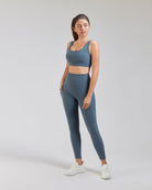 Women Yoga Pants Grey Sage full view