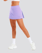 pleated tennis skirt Lilac front view 