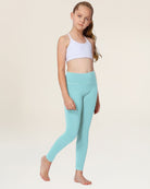 Arctic Blue Girls Soft Yoga Leggings