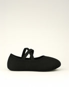 Black Kids Classic Canvas Ballet Shoes (no drawstring)
