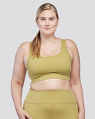Golden Lime SoftLuxe Elegance Sports Bra