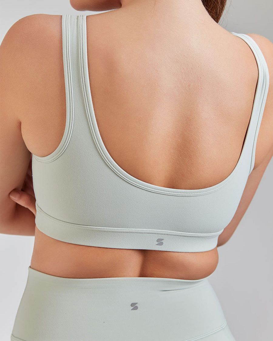 Mint Green SoftLuxe Elegance Sports Bra
