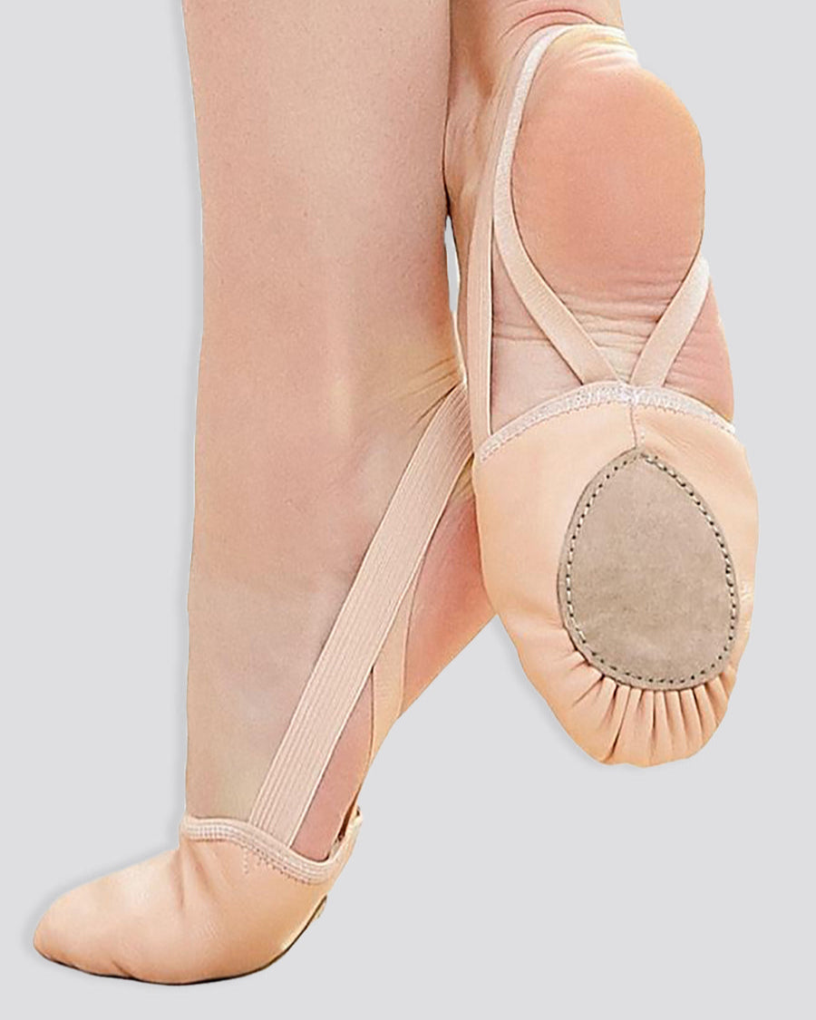 ballet pink pirouette shoes side view