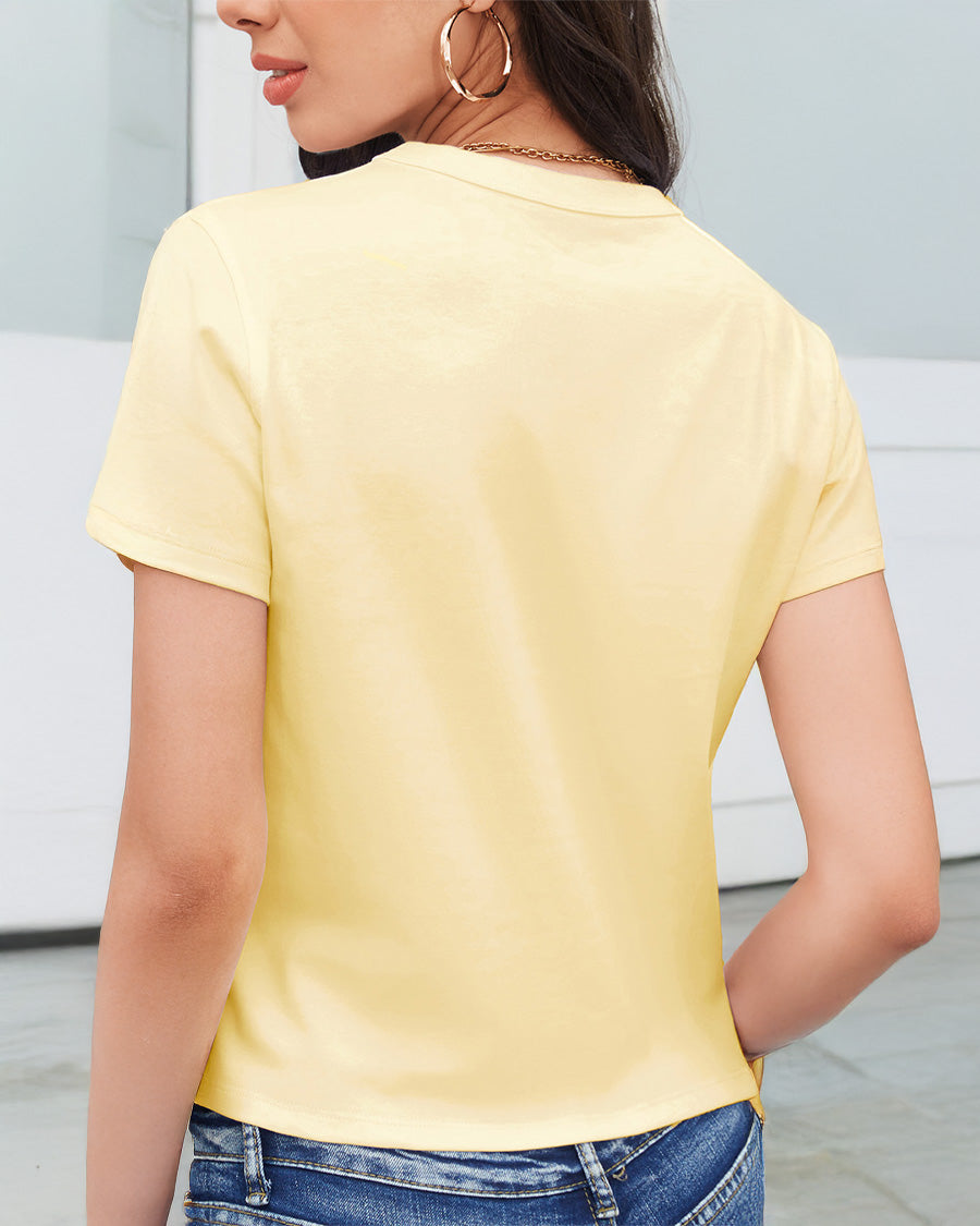 Lemon Butter Cotton T-Shirt - View 2