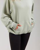 Mint Green Long-Sleeve Oversized Hoodie