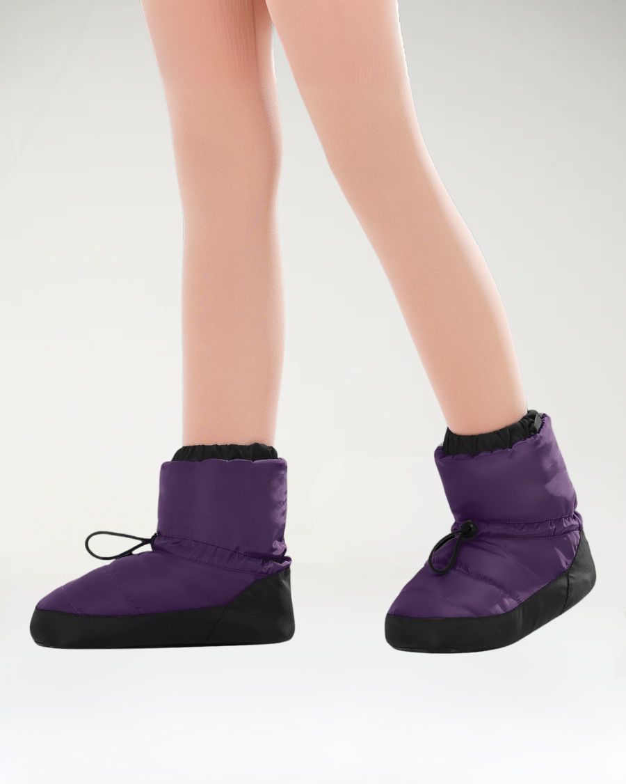 Purple ballet warm up booties