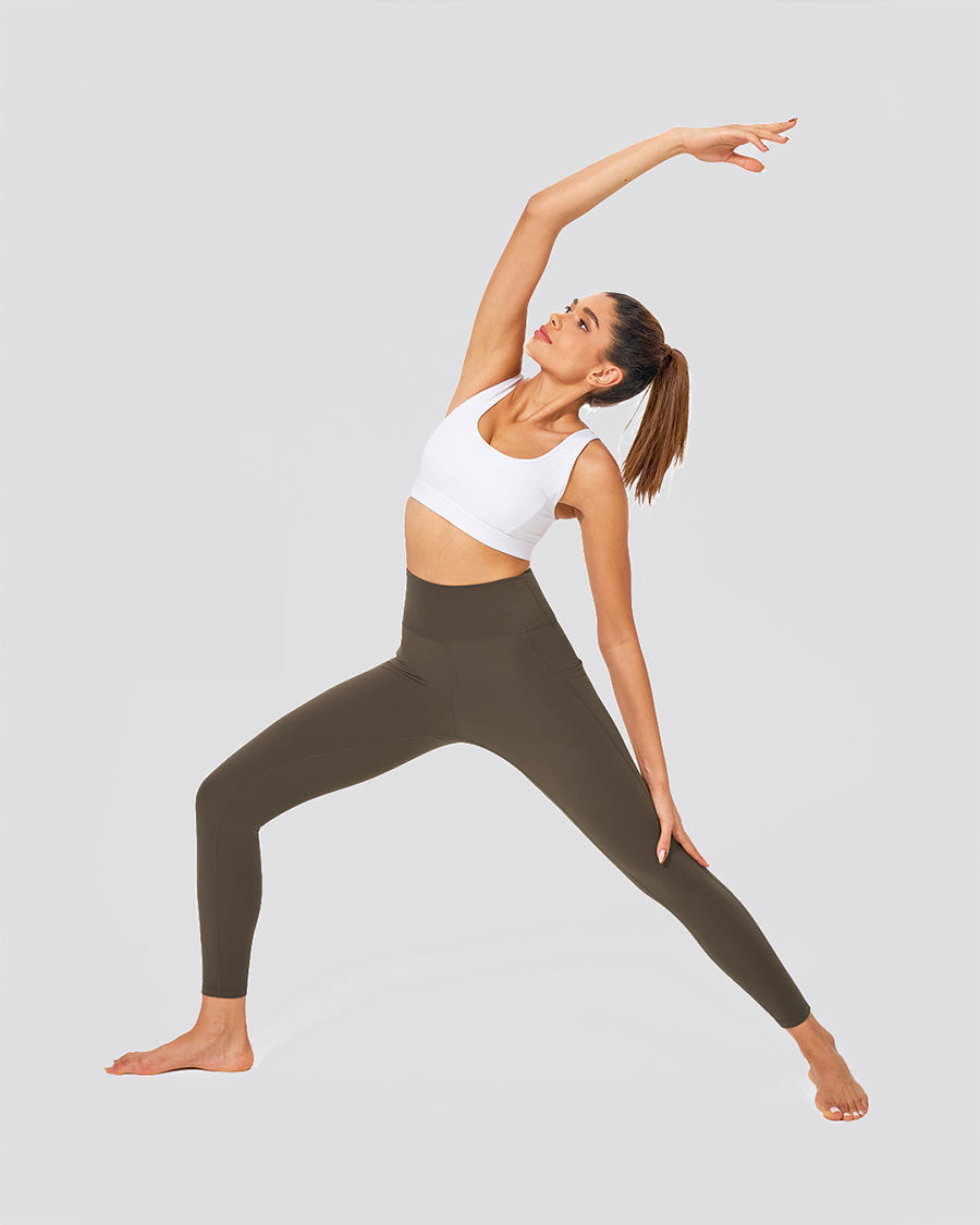 Tea Brown Women Yoga Pants - View 2