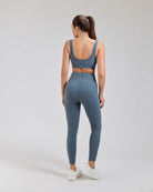 Women Yoga Pants Grey Sage back view