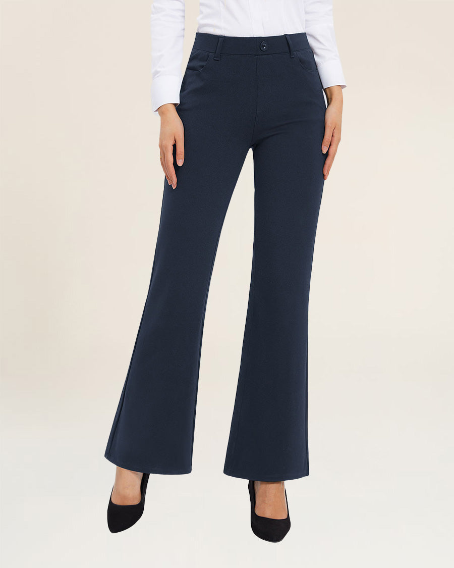 Front view blue dress pants
