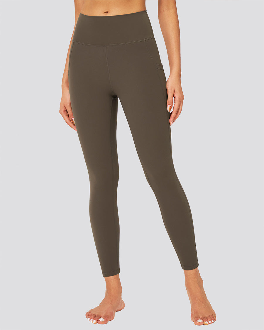 Tea Brown Women Yoga Pants - View 4