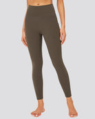 Women Workout Leggings Tea Brown front view