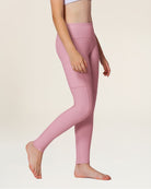 Pink Girls Athletic Leggings - View 3
