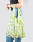 Grocery tote bags side view