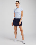 Navy Ruffle Ace Tennis Skirt