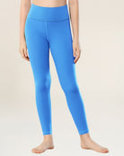Vibrant Blue Girls Soft Yoga Leggings