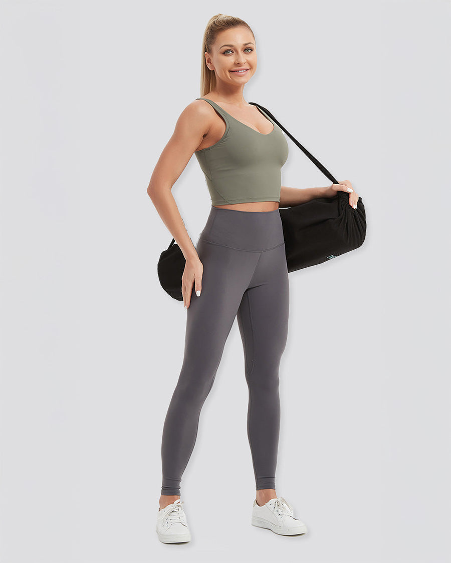 Womens Leggings Plus Buttery Soft High-Waist Soft Black Leggings