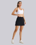 Black Ruffle Ace Tennis Skirt